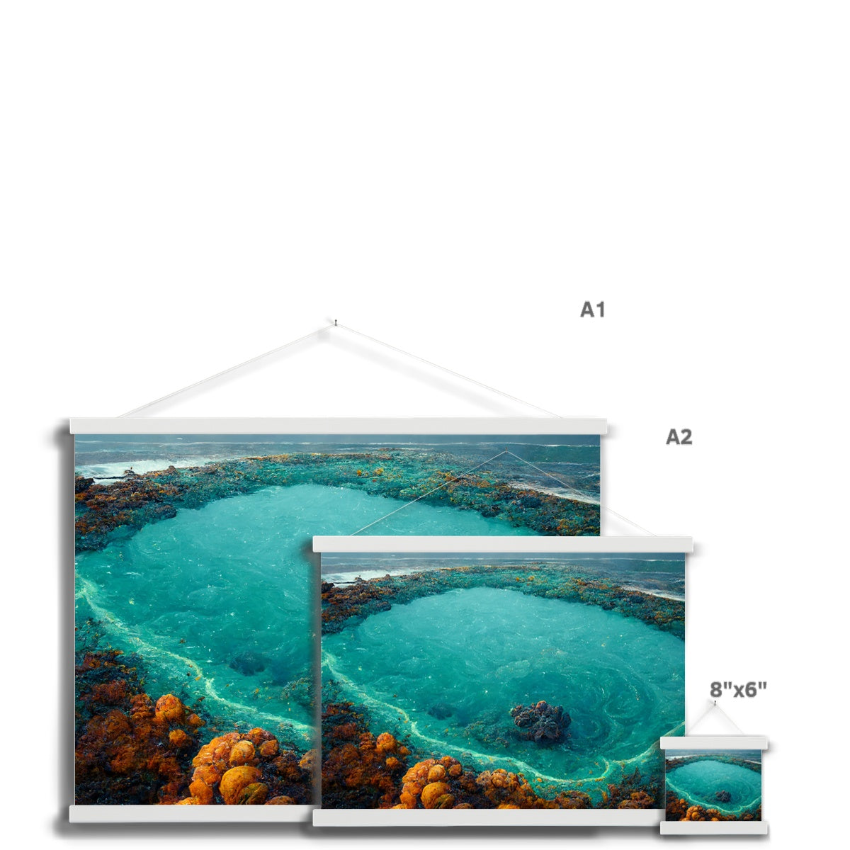 Pools of Life  Fine Art Print with Hanger