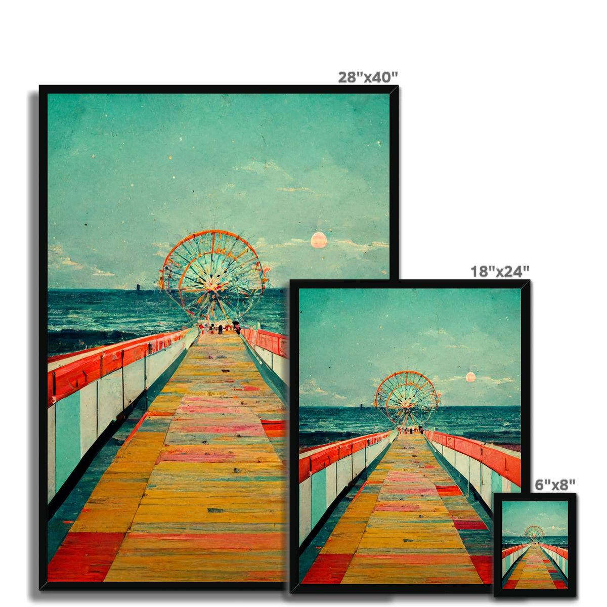 Boardwalk Framed Print