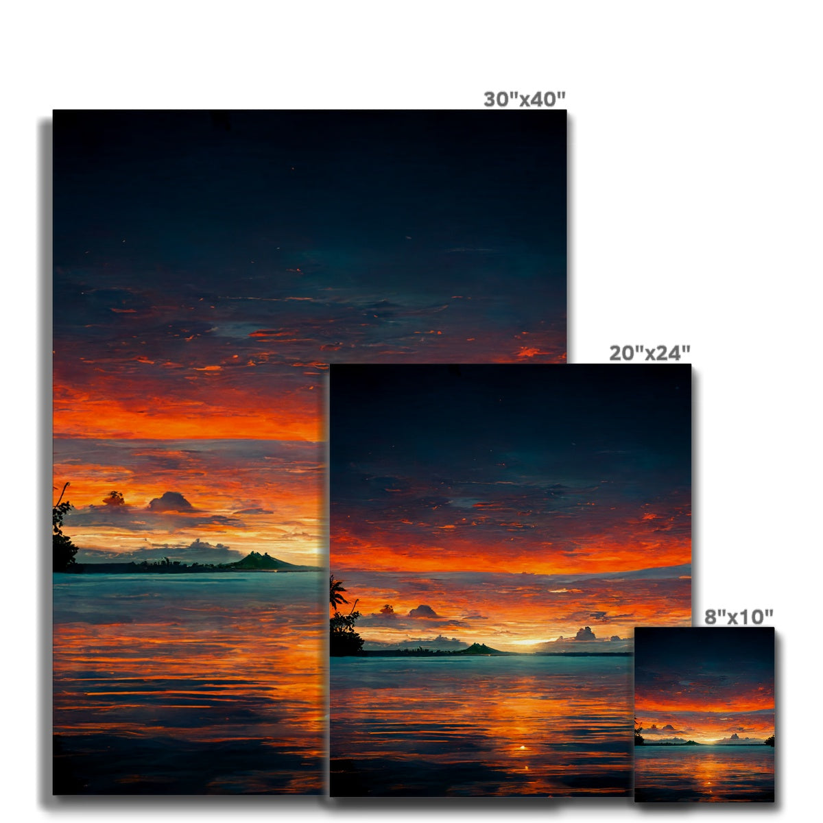 Tahitian Sunrise  Canvas