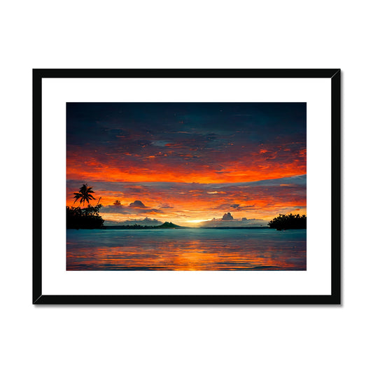 Tahitian Sunrise  Framed & Mounted Print