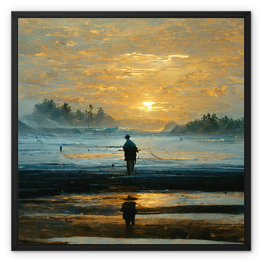 The Catch Framed Canvas
