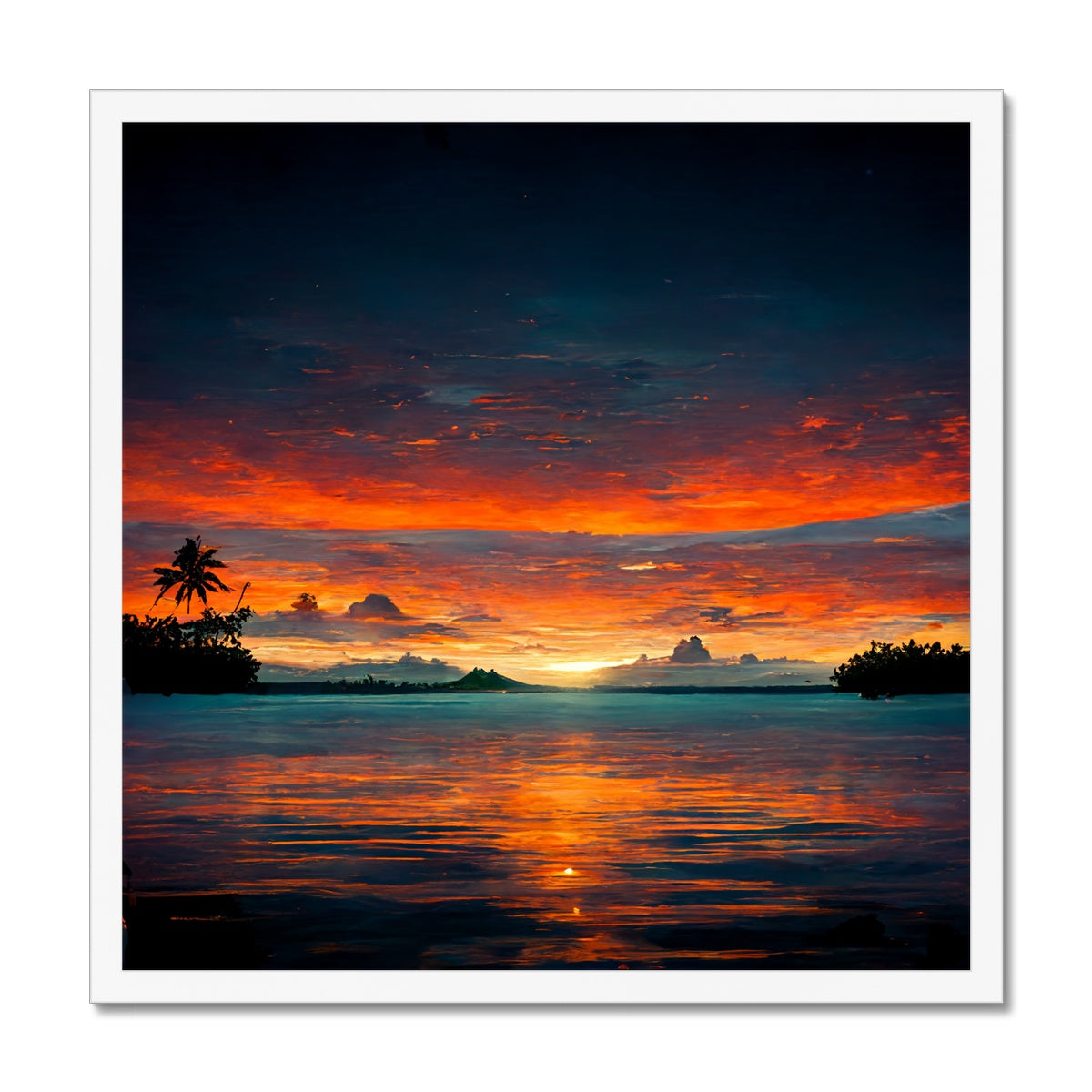 Tahitian Sunrise  Framed Print