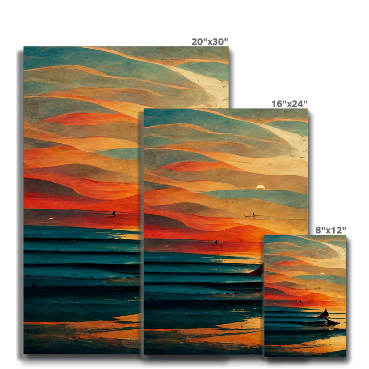 Sunset Swell Eco Canvas