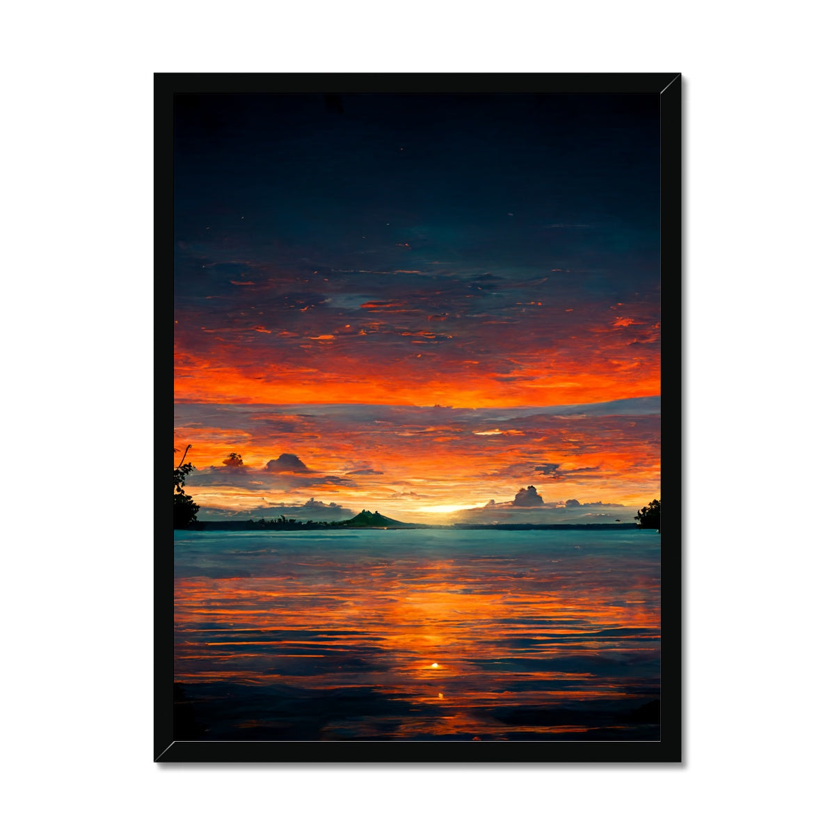 Tahitian Sunrise  Framed Print