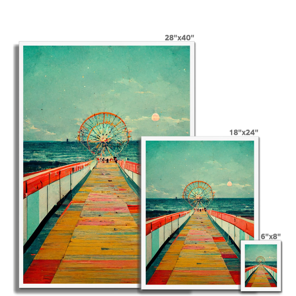 Boardwalk Framed Print