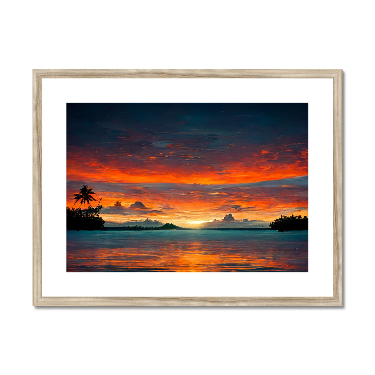 Tahitian Sunrise  Framed & Mounted Print