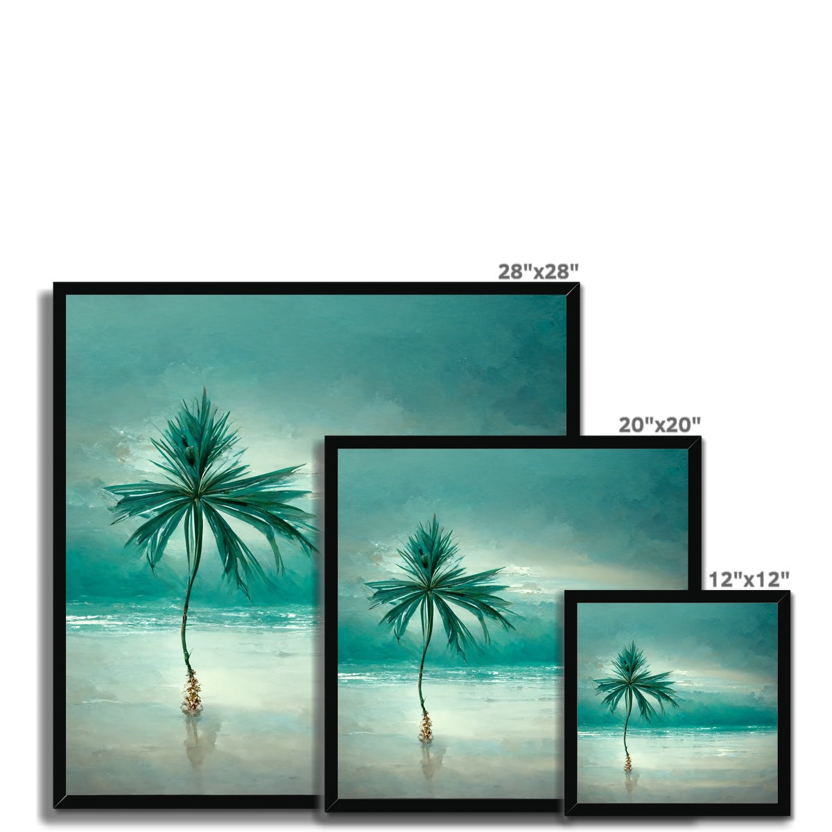 Lonesome Palm Framed Print
