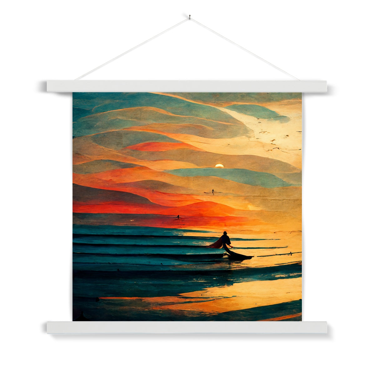 Sunset Swell Fine Art Print with Hanger