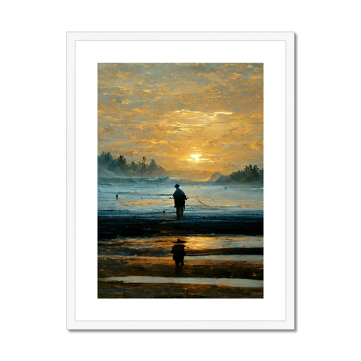The Catch Framed & Mounted Print