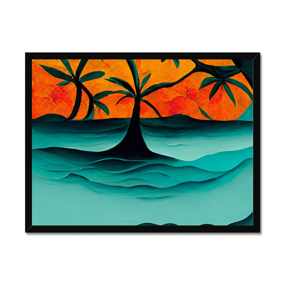 Tides of Palm Framed Print