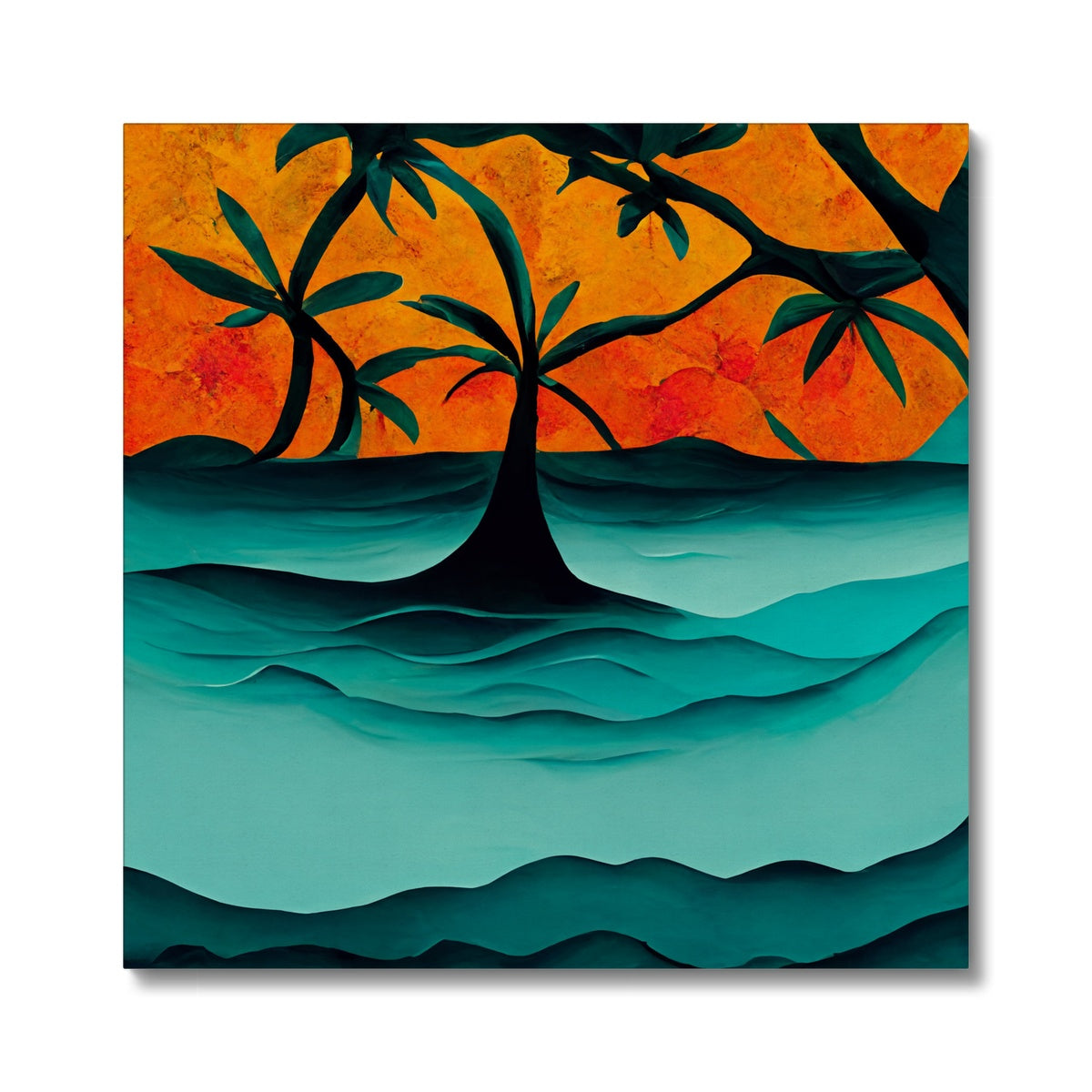 Tides of Palm Canvas