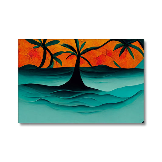 Tides of Palm Eco Canvas