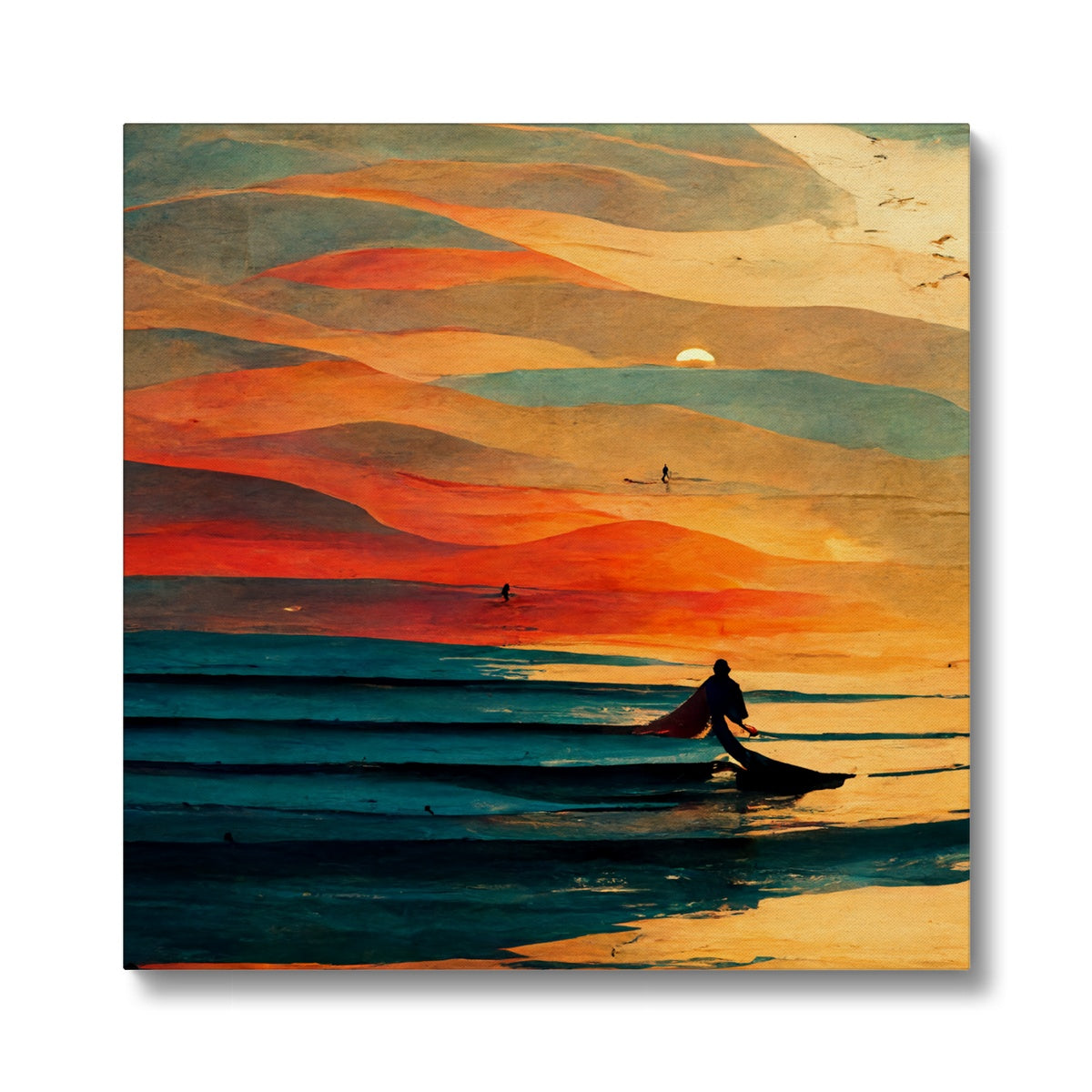 Sunset Swell Eco Canvas
