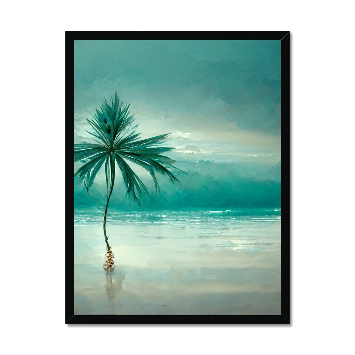Lonesome Palm Framed Print