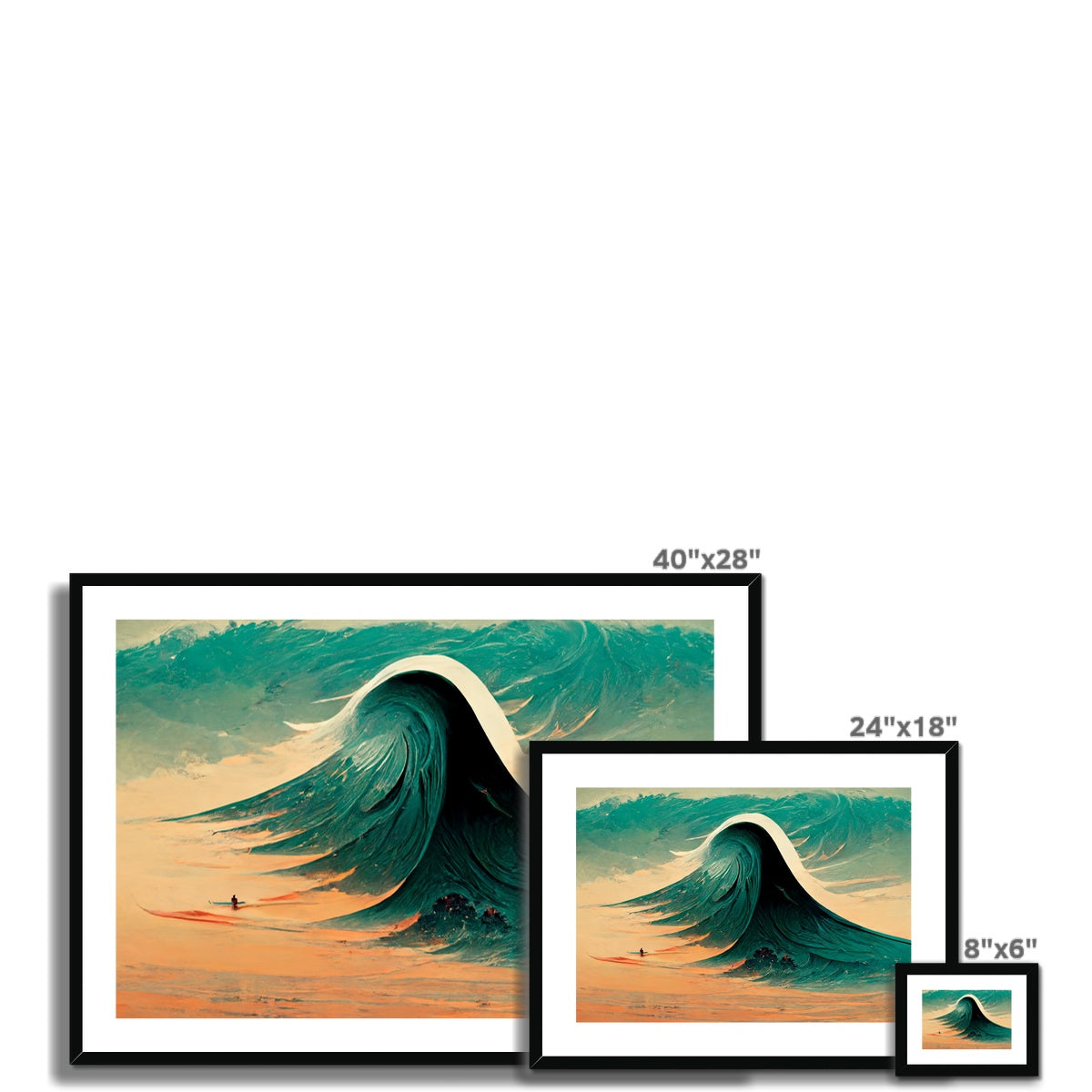 The Swell Framed & Mounted Print