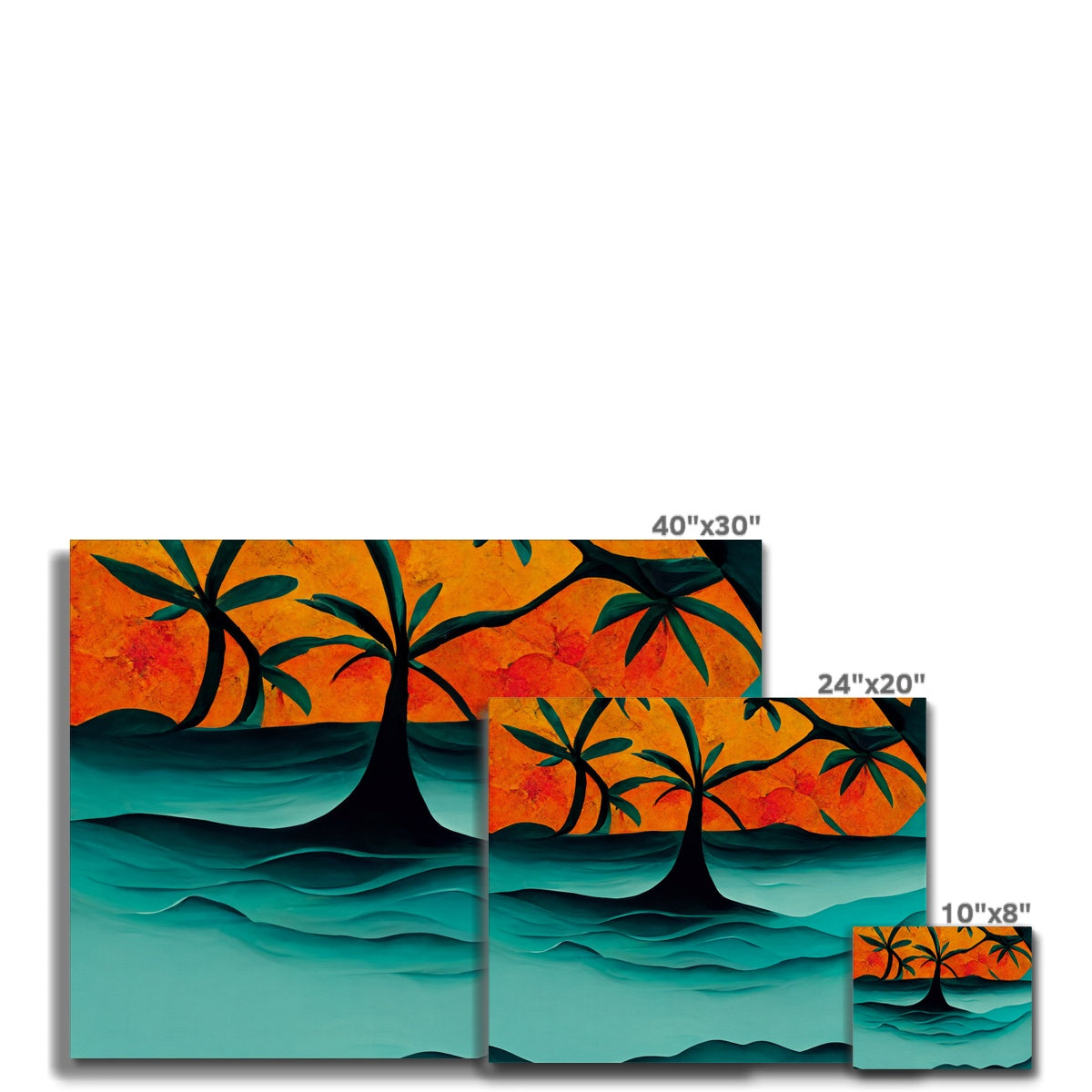 Tides of Palm Canvas