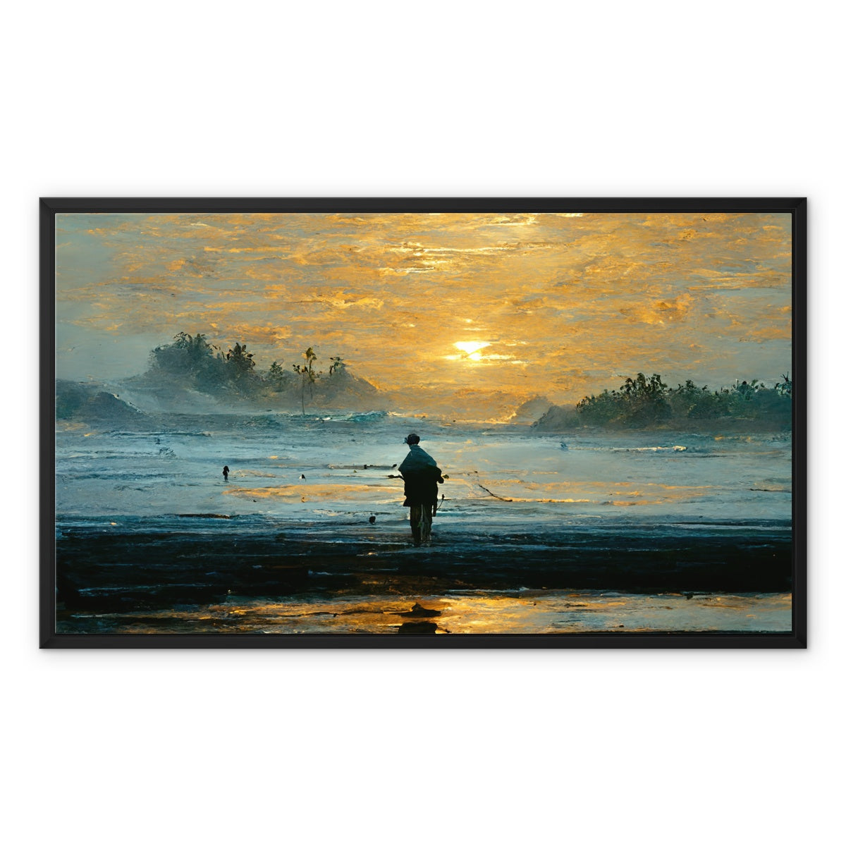 The Catch Framed Canvas