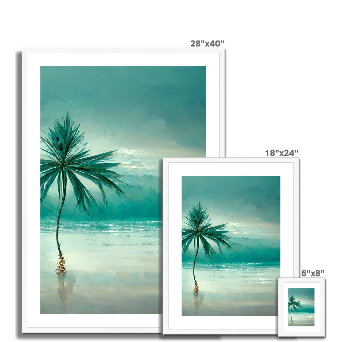 Lonesome Palm Framed & Mounted Print