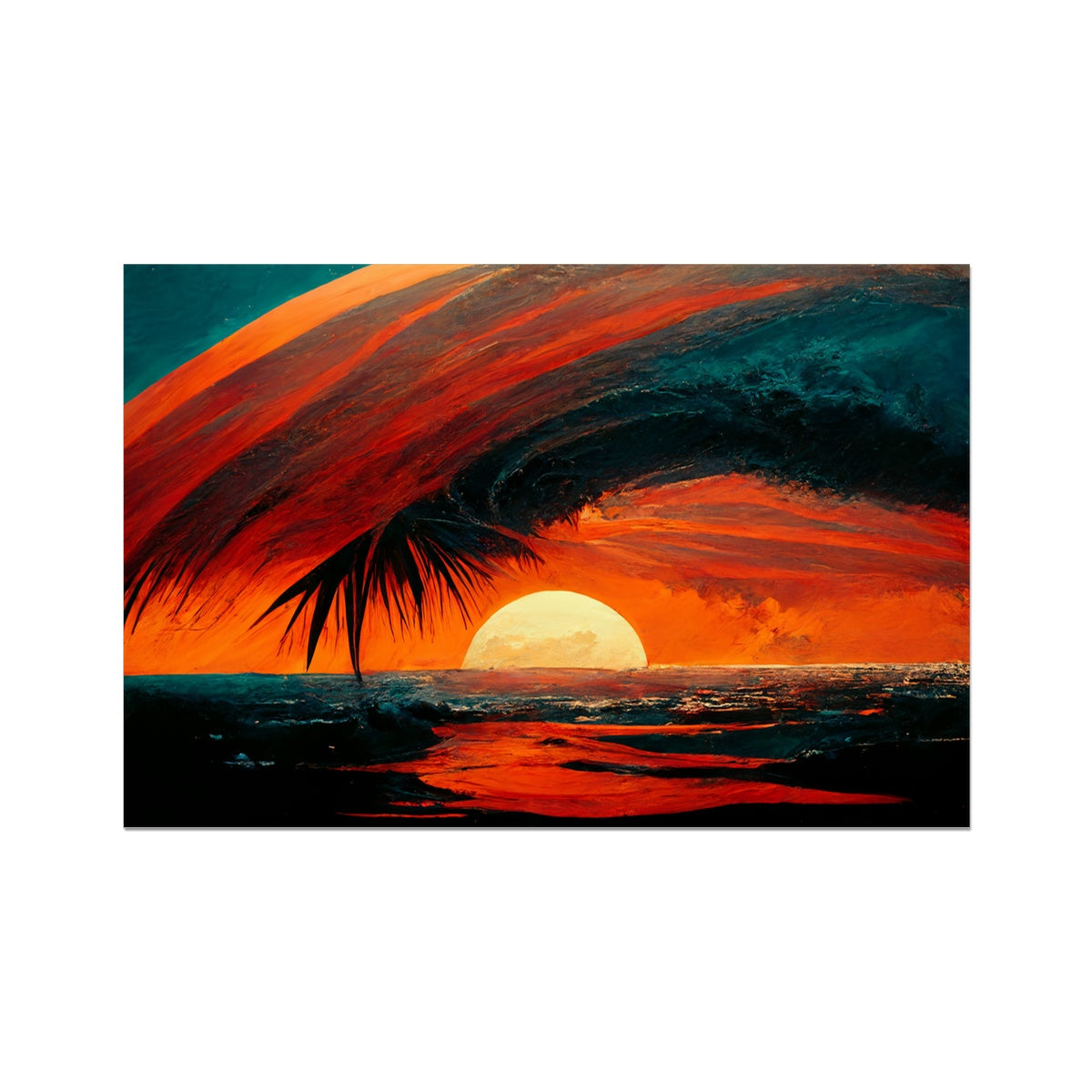 Below The Horizon Rolled Eco Canvas