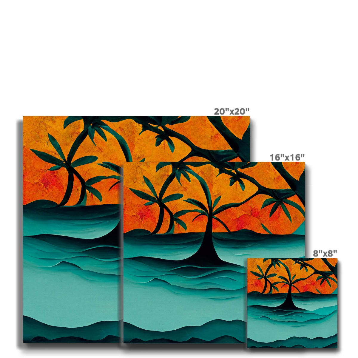 Tides of Palm Eco Canvas