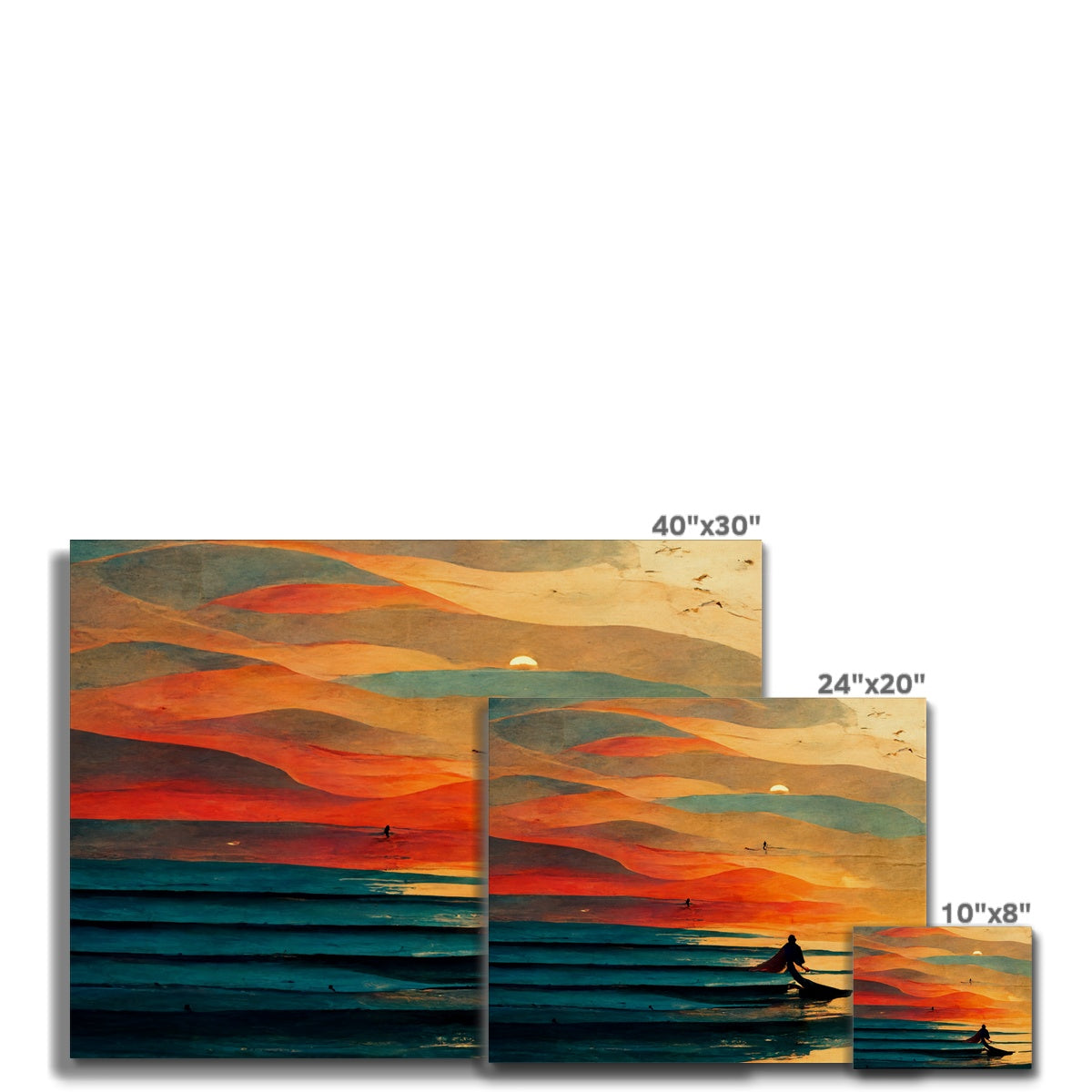 Sunset Swell Canvas