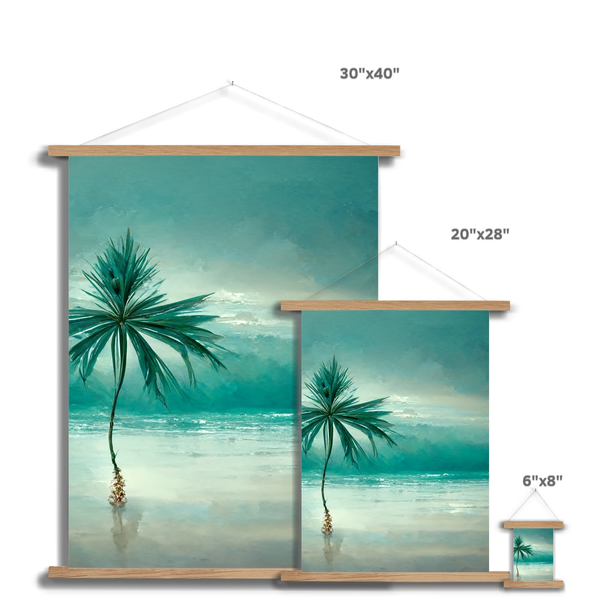 Lonesome Palm Fine Art Print with Hanger