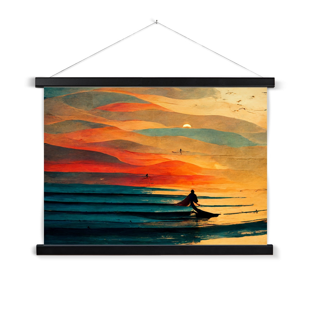 Sunset Swell Fine Art Print with Hanger