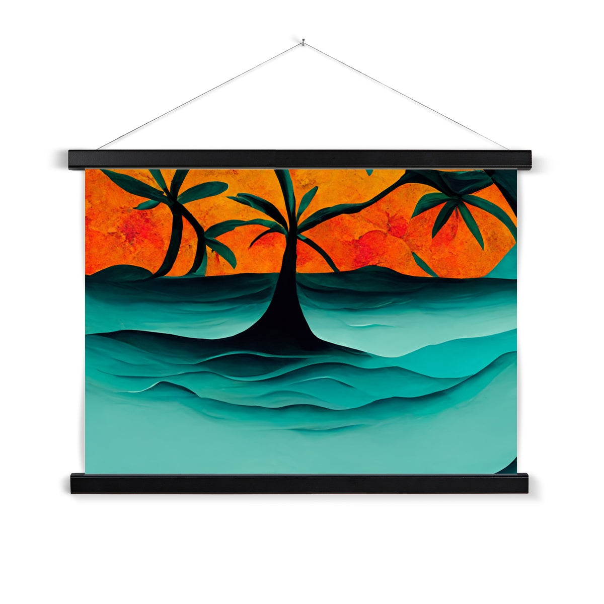 Tides of Palm Fine Art Print with Hanger