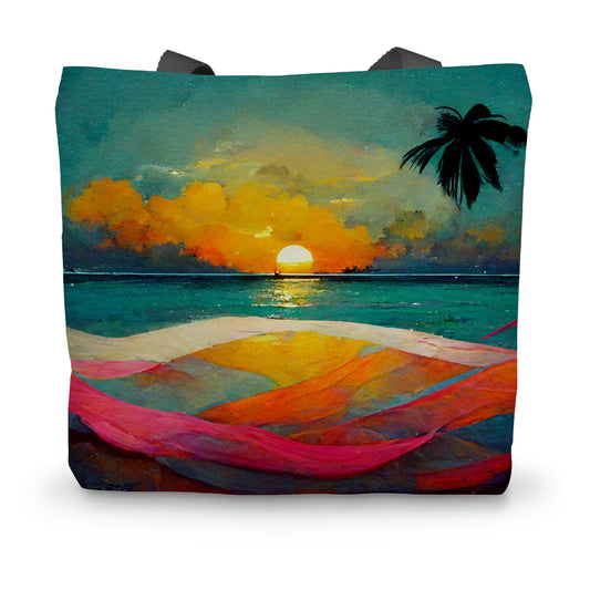 On The Horizon Canvas Tote Bag