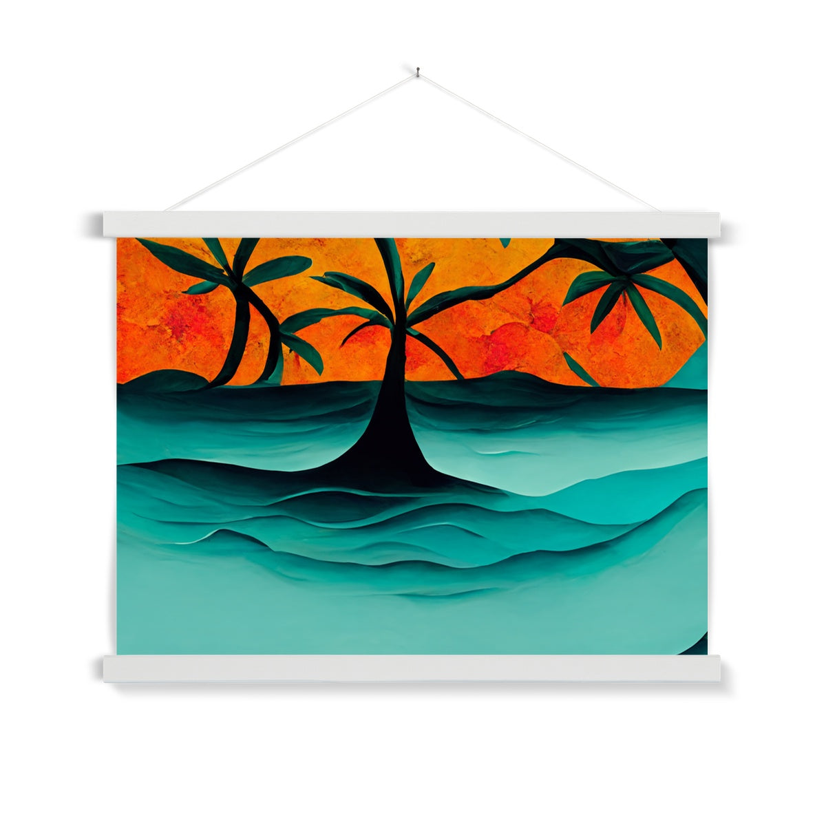 Tides of Palm Fine Art Print with Hanger